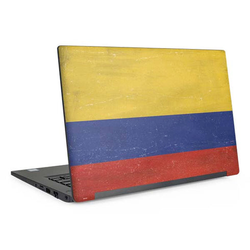 Colombia Flag Distressed Dell Latitude Skin